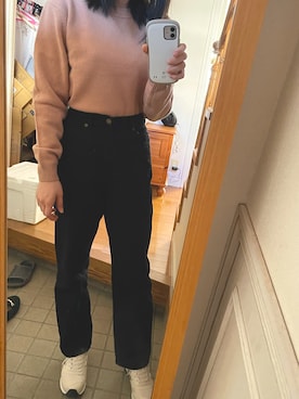 「GRL（グレイル）のアイテム（パンツ、ブラック系）」を使った、うなちゃんさん（レディース・162cm）の秋コーディネート