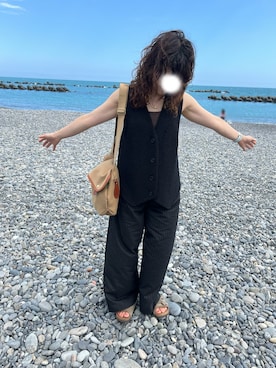 「アイテム（キャミソール）」を使った、ちゃばさん（レディース・148cm）の夏コーディネート