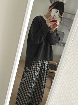 「SO（エスオー）のアイテム（トップス）」を使った、JcoRo☀︎さん（レディース・158cm）の冬コーディネート