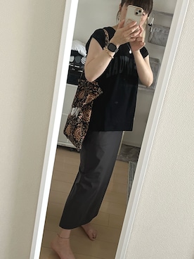 「cepo（セポ）のアイテム（トートバッグ）」を使った、JcoRo☀︎さん（レディース・158cm）の夏コーディネート