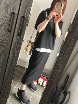 「hagumu（ハグム）のアイテム」を使った、JcoRo☀︎さん（レディース・158cm）の夏コーディネート