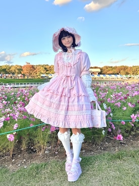 ベイビーザスターズシャインブライト ミラベル ピンクワンピース