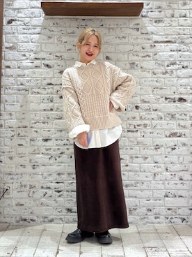 yukaさん(レディース・153cm)の冬コーディネート