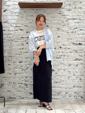 「PUAL CE CIN（ピュアルセシン）のアイテム」を使った、yukaさん（レディース・153cm）の夏コーディネート