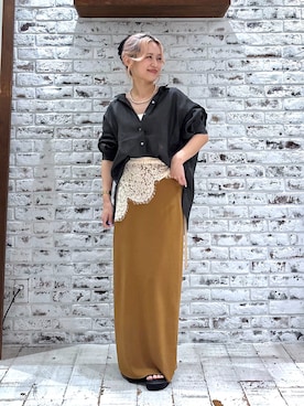 「PUAL CE CIN（ピュアルセシン）のアイテム」を使った、yukaさん（レディース・153cm）の夏コーディネート