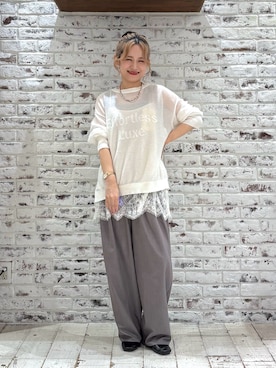 「PUAL CE CIN（ピュアルセシン）のアイテム」を使った、yukaさん（レディース・153cm）の春コーディネート