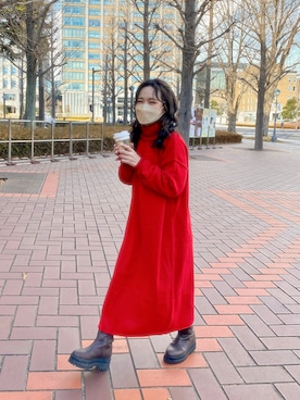 yukaさん（レディース・153cm）の冬コーディネート