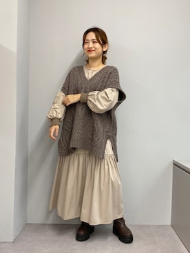 yukaさん（レディース・153cm）の秋コーディネート