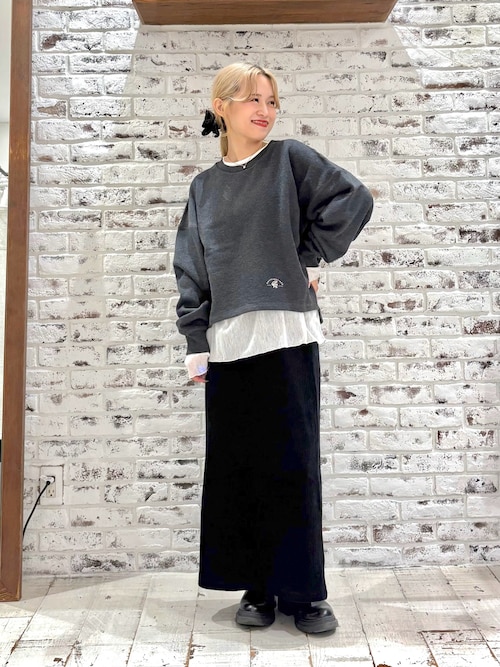 【新品未使用】cen. リボンスウェットプルオーバー cen. ボンディングバイカラースウェットプルオーバー - my clozette