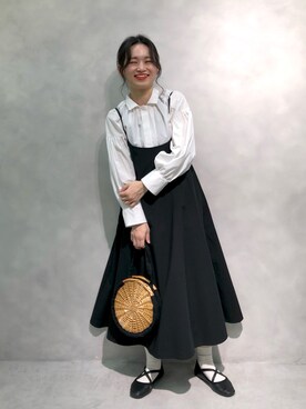 「はじめましてコーデ」｜「アイテム（ワンピース/ドレス）」を使った、yukaさん（レディース・153cm）の春コーディネート