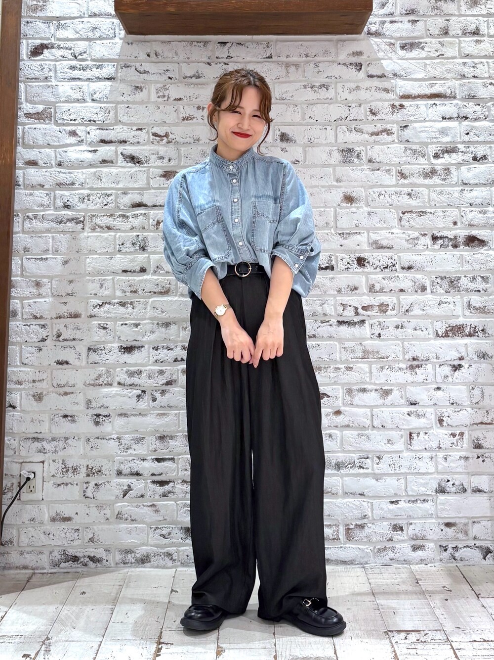 完売品✴︎ Pual ce cin ベルト付きタックパンツ ベルト付きタックパンツ | PUAL CE CIN(ピュアルセシン