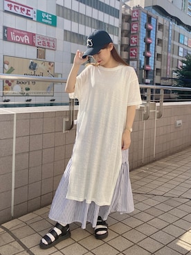 yukaさん（レディース・153cm）の夏コーディネート