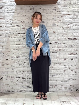 「PUAL CE CIN（ピュアルセシン）のアイテム」を使った、yukaさん（レディース・153cm）の夏コーディネート
