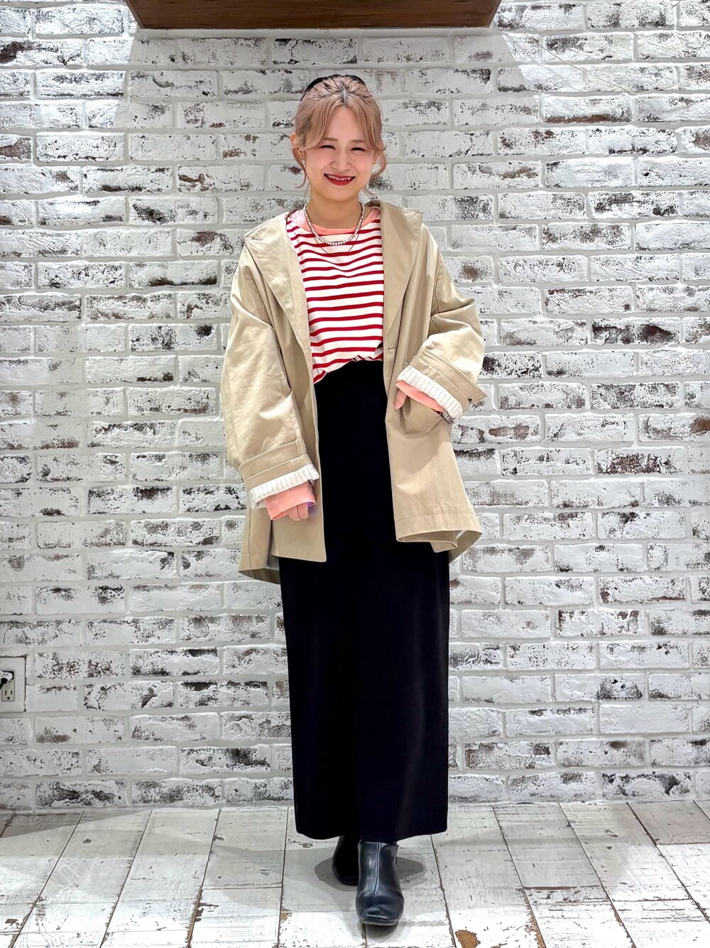 PUAL CE CIN（ピュアルセシン）の「リラックスミドル丈トレンチコート