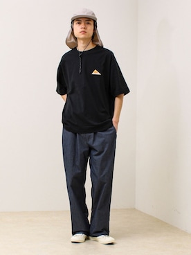 「GLOSTER（グロスター）のアイテム」を使った、reさん（メンズ・173cm）の春コーディネート