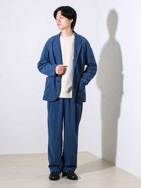 「アイテム（テーラードジャケット）」を使った、reさん（メンズ・173cm）の冬コーディネート