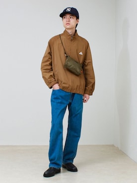 「UNIVERSAL OVERALL（ユニバーサルオーバーオール）のアイテム」を使った、reさん（メンズ・173cm）の秋コーディネート