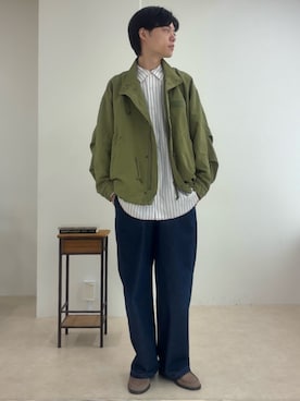 「季節の変わり目羽織コーデ」｜reさん（メンズ・173cm）の秋コーディネート