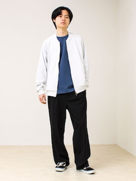 「GLOSTER（グロスター）のアイテム」を使った、reさん（メンズ・173cm）の春コーディネート