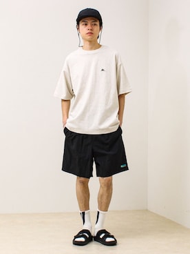 「GLOSTER（グロスター）のアイテム」を使った、reさん（メンズ・173cm）の春コーディネート