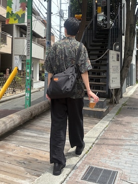 「UNIVERSAL OVERALL（ユニバーサルオーバーオール）のアイテム」を使った、reさん（メンズ・173cm）の夏コーディネート
