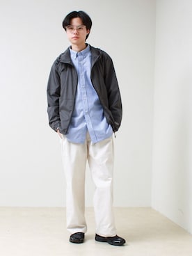 「GLOSTER（グロスター）のアイテム」を使った、reさん（メンズ・173cm）の春コーディネート