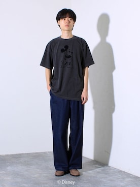 「ミッキーT」｜reさん（メンズ・173cm）の夏コーディネート