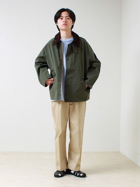 「GLOSTER（グロスター）のアイテム」を使った、reさん（メンズ・173cm）の春コーディネート