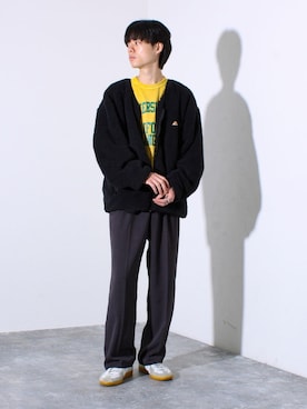 「アイテム（カーディガン/ボレロ）」を使った、reさん（メンズ・173cm）の夏コーディネート