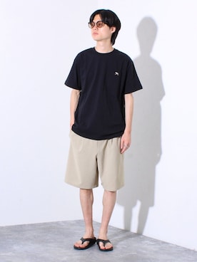 「GLOSTER（グロスター）のアイテム」を使った、reさん（メンズ・173cm）の夏コーディネート