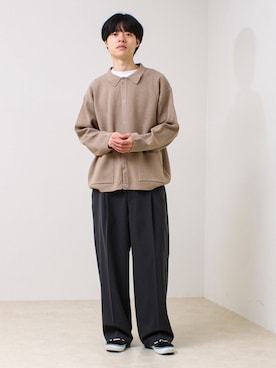 「GLOSTER（グロスター）のアイテム」を使った、reさん（メンズ・173cm）の春コーディネート