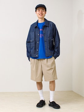reさん（メンズ・173cm）の春コーディネート