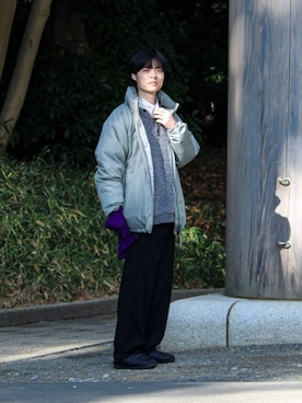 「SUBU（スブ）のアイテム」を使った、reさん（メンズ・173cm）の冬コーディネート