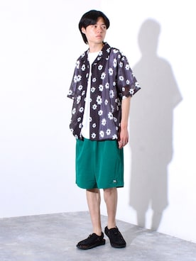 「GLOSTER（グロスター）のアイテム」を使った、reさん（メンズ・173cm）の夏コーディネート