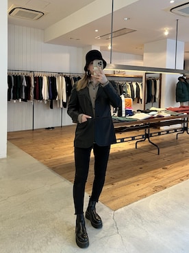 「Saturdays NYC（サタデーズ ニューヨークシティ ）のアイテム（その他アウター）」を使った、rayさん（レディース・164cm）の秋コーディネート