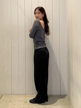 「Saturdays NYC（サタデーズ ニューヨークシティ ）のアイテム」を使った、YUIさん（レディース・162cm）の秋コーディネート