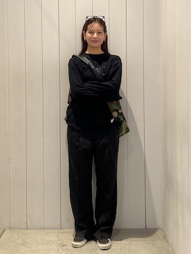 「Saturdays NYC（サタデーズ ニューヨークシティ ）のアイテム」を使った、YUIさん（レディース・162cm）の秋コーディネート