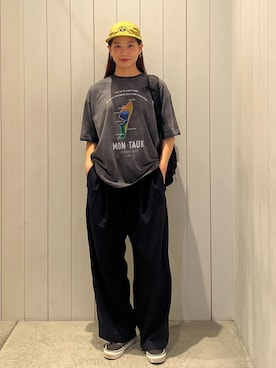 「アイテム（バックパック/リュック）」を使った、YUIさん（レディース・162cm）の夏コーディネート