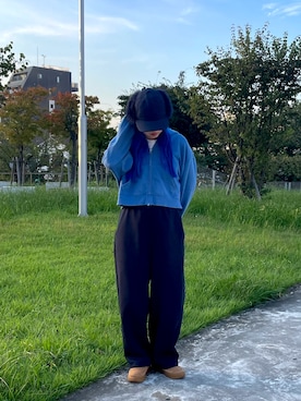 「OVERRIDE（オーバーライド）のアイテム」を使った、YUIさん（レディース・157cm）の秋コーディネート