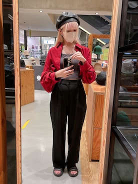 「arth」｜「アイテム（スラックス）」を使った、YUIさん（レディース・157cm）の夏コーディネート