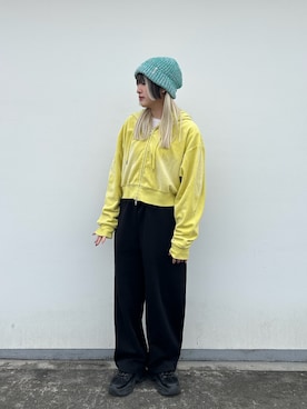 「OVERRIDE（オーバーライド）のアイテム」を使った、YUIさん（レディース・157cm）の冬コーディネート