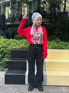 「kaorinomori（カオリノモリ）のアイテム」を使った、YUIさん（レディース・157cm）の秋コーディネート