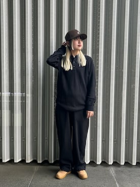 「KANGOL（カンゴール）のアイテム（帽子）」を使った、YUIさん（レディース・157cm）の春コーディネート