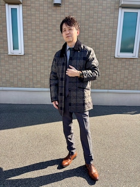 「SUIT SELECT（スーツセレクト）のアイテム」を使った、kjmaさん（メンズ・173cm）の冬コーディネート