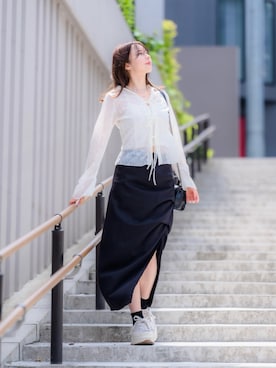 「UGG（アグ）のアイテム」を使った、ENLIKEスタッフさん（レディース・163cm）の夏コーディネート