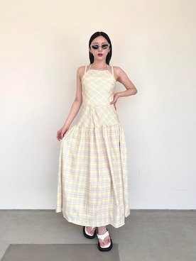 「リゾートスタイル」｜ENLIKEスタッフさん（レディース・163cm）の夏コーディネート