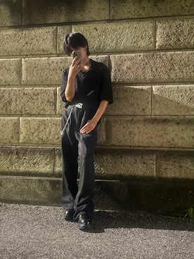 「OY（オーワイ）のアイテム」を使った、はなさん（メンズ・168cm）の夏コーディネート