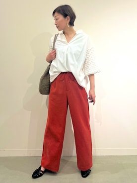 「ブラウスコーデ」｜ナオミさん（レディース・162cm）の春コーディネート