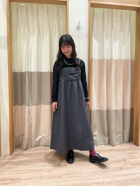 「Samansa Mos2 blue（サマンサモスモスブルー）のアイテム（ローファー）」を使った、takaさん（レディース・156cm）の夏コーディネート