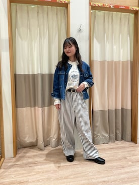 「サマンサモスモス」｜「アイテム（ジャケット/アウター）」を使った、takaさん（レディース・156cm）の秋コーディネート